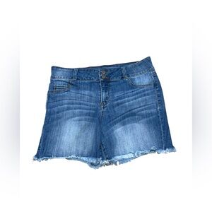 Kiki LaRue denim cut off shorts L Xl